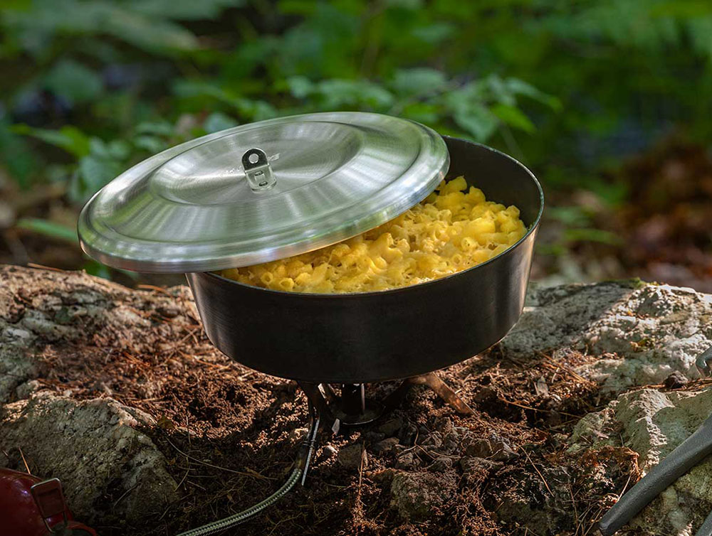 Fry-Bake Pans for Outdoor Cooking: Frying and Baking