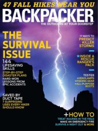 Backpacker Magazine October 2013 Cover