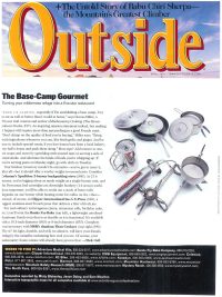 Outside Magazine April 2001 Article